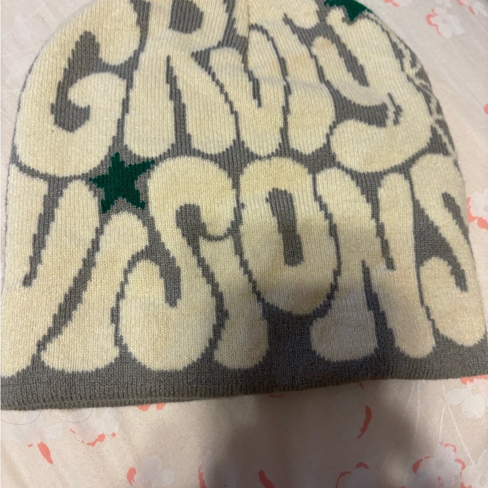 Gray and Cream  Beanie